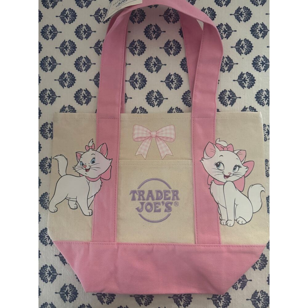 Disney Double Marie Pink Custom Made Trader Joes Mini Tote - Picture 16 of 16